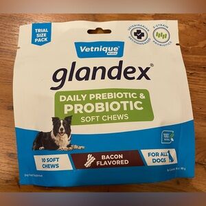 Vetnique Glandex New Daily Prebiotic & Probiotic Soft Chews supplement dogs